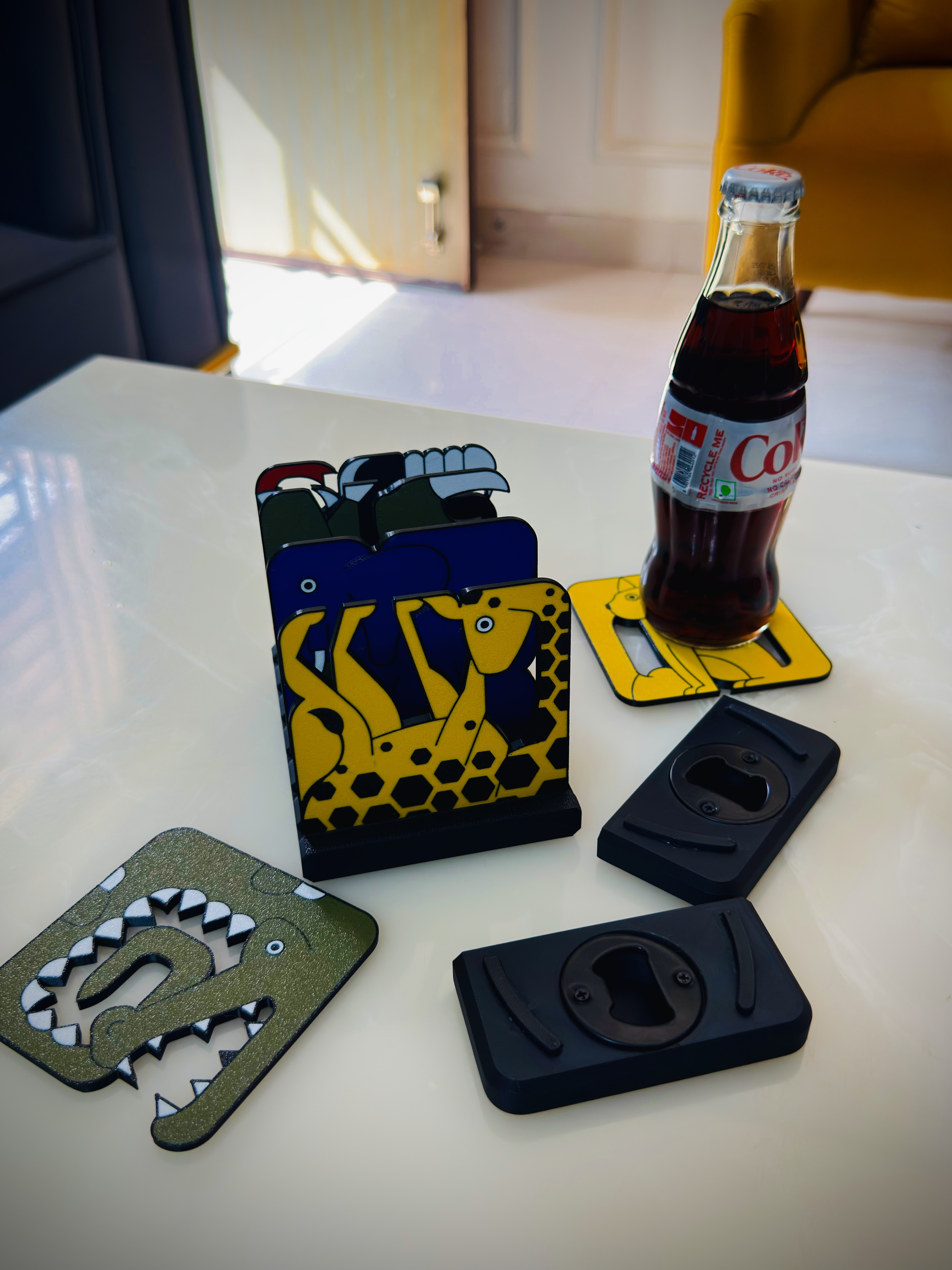 FLAT BEASTS | Coasters & Bottle Openers