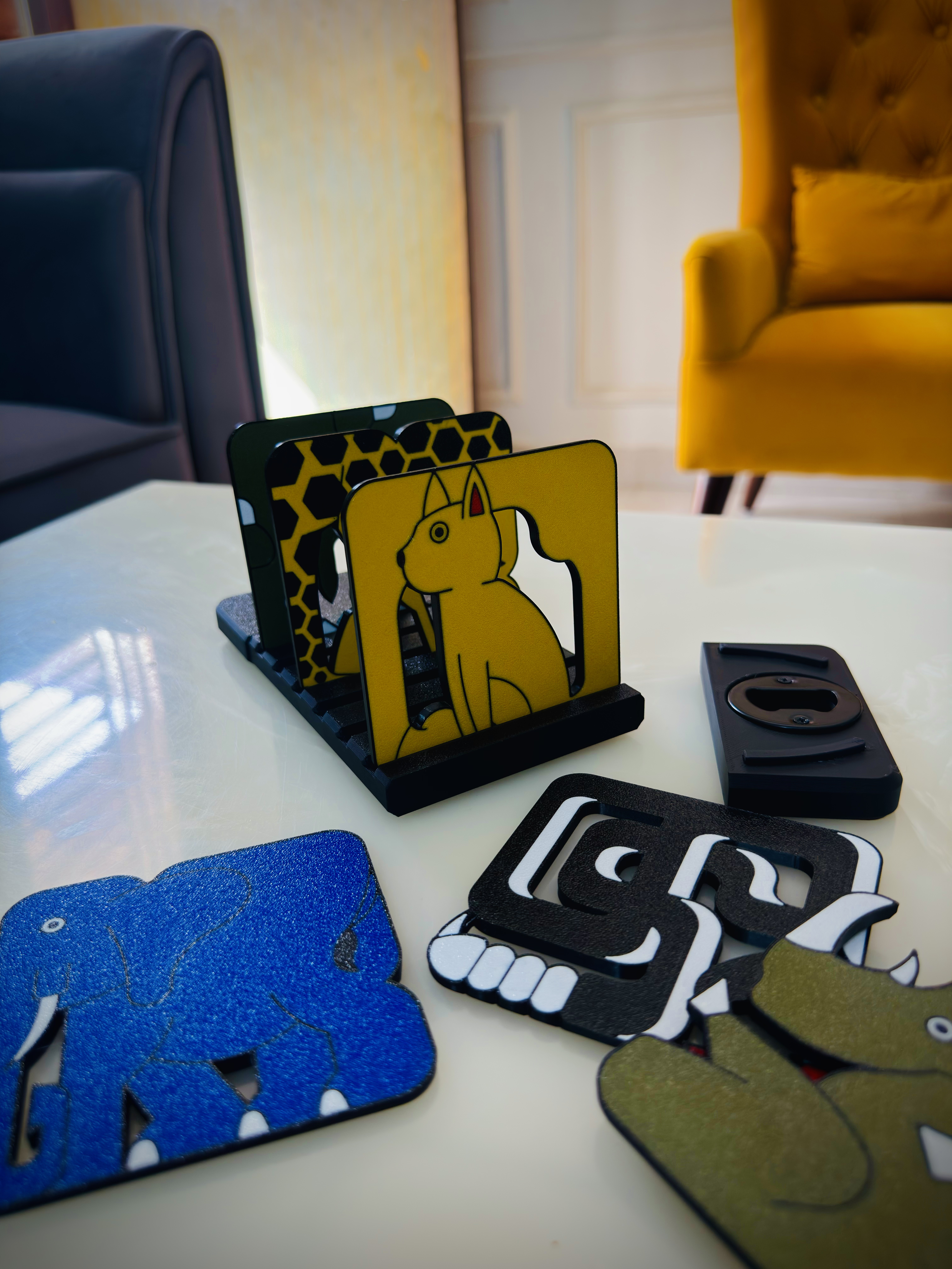 FLAT BEASTS | Coasters & Bottle Openers